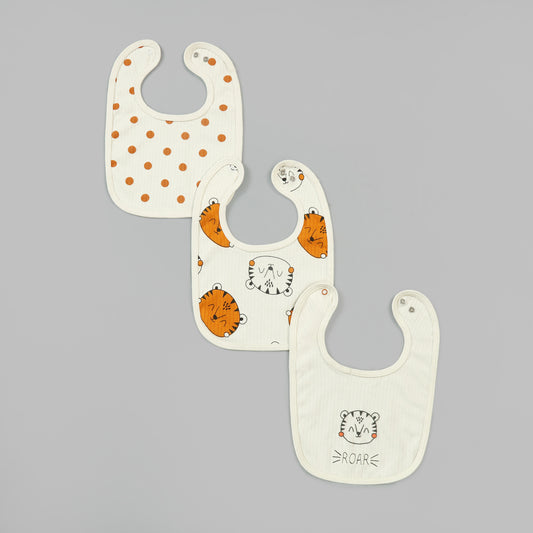 Tiger Baby Bibs - Pack Of Three