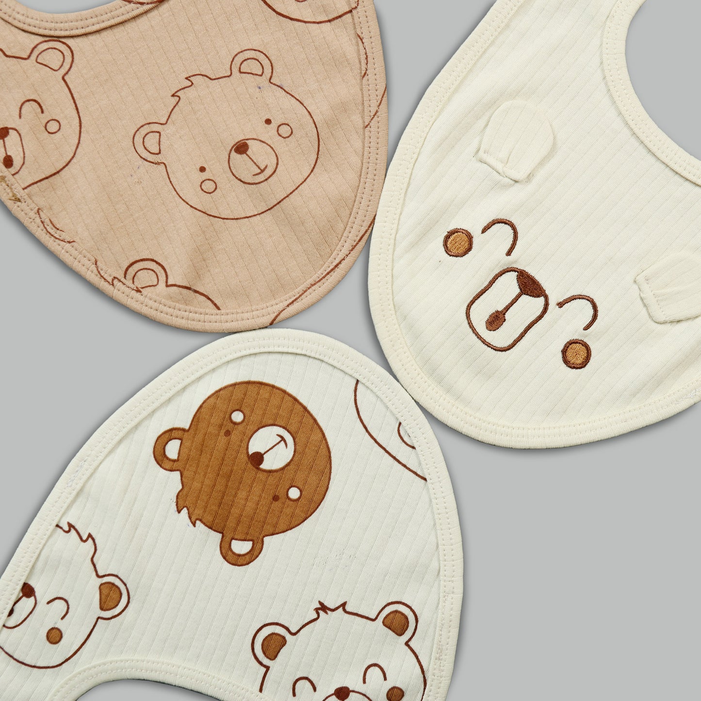 Bear Baby Bibs - Pack Of Three