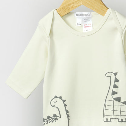 Dino Diaries Baby Rompers  (Pack of 3)