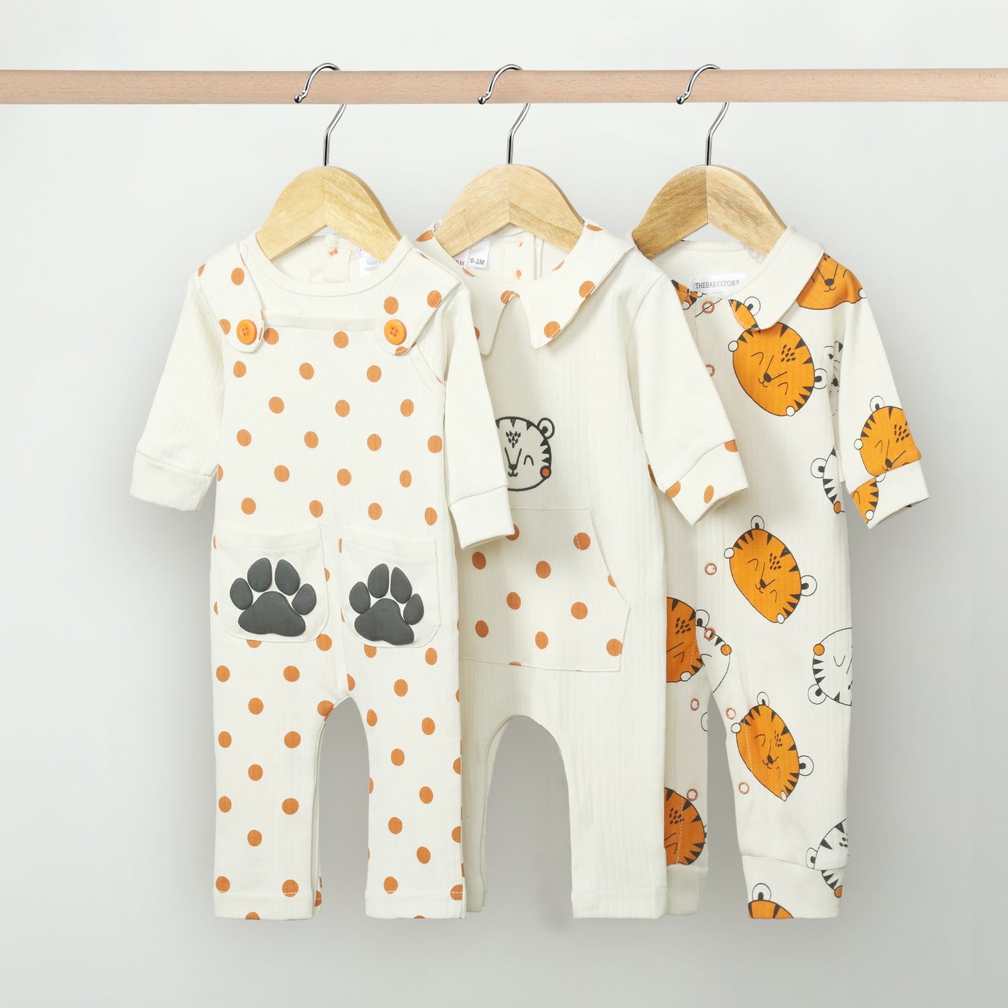 Cub Club Baby Rompers (Pack of 3)