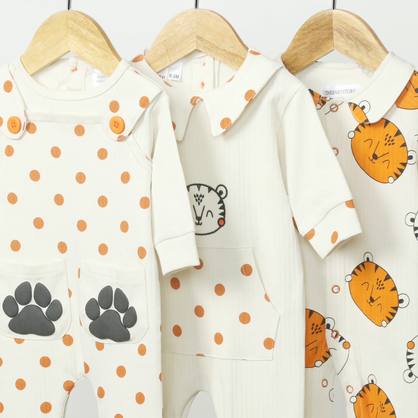 Cub Club Baby Rompers (Pack of 3)