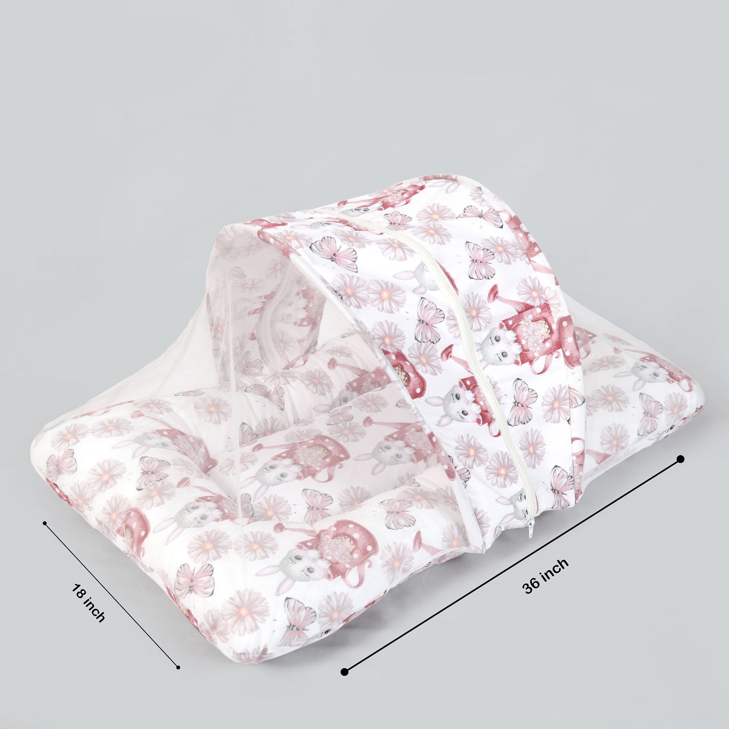 Bunny Bloom Mosquito Net Bed