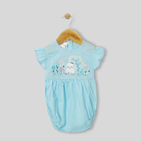 Little Lamb In Bloom Lawn Romper