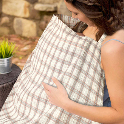 Tiny Plaid Nursing Apron