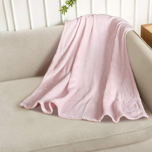 Zigzag Embossed Fleece Blankets