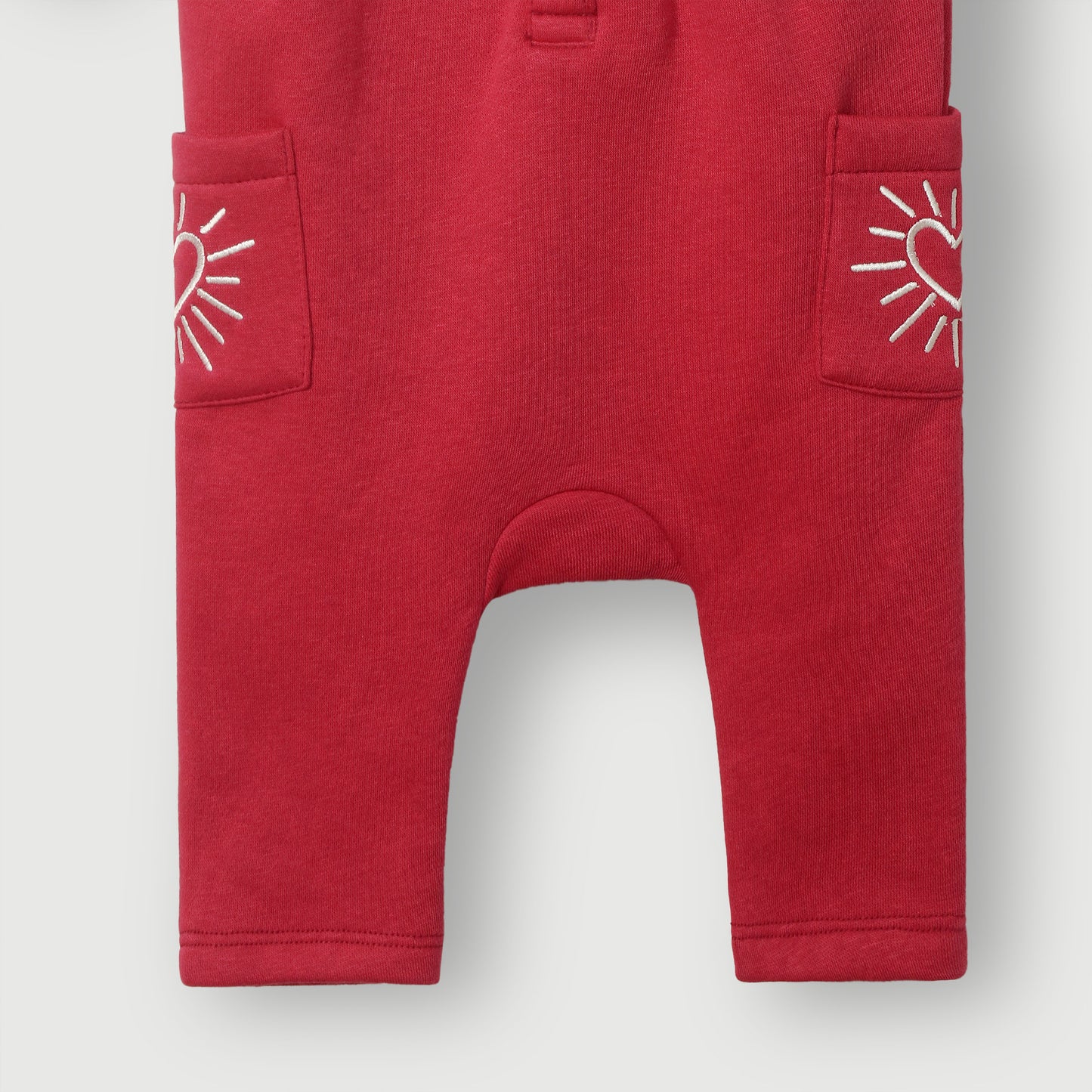 Heart Knitted Fleece Dungaree 2pc Set