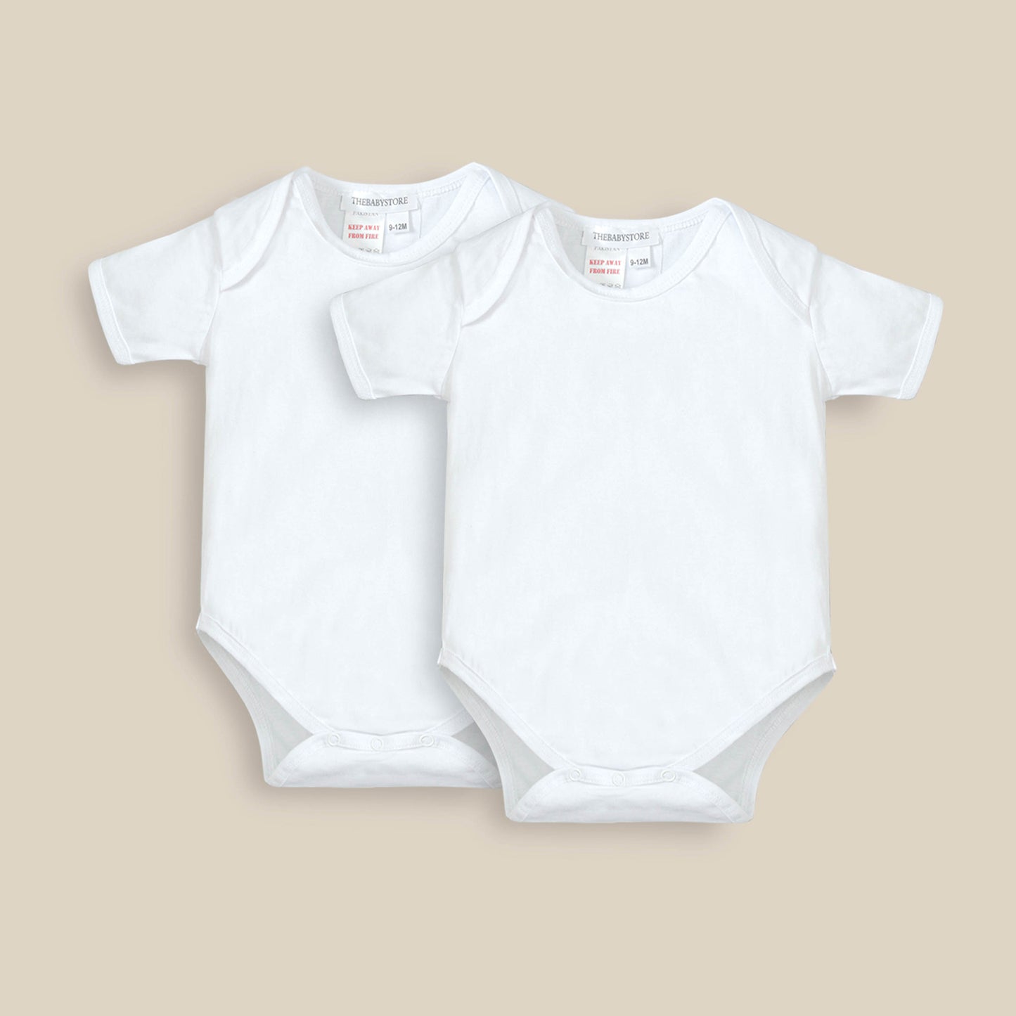 Pack of Eight Bodysuits – White