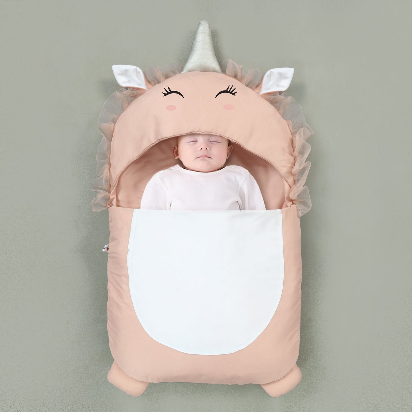Plush Pink Unicorn Baby Carry Nest