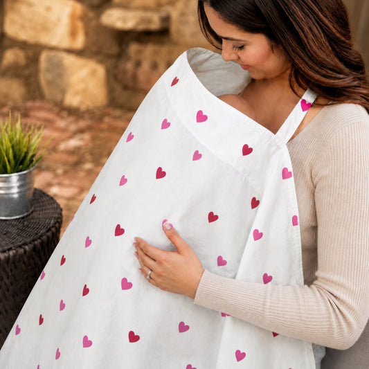 Heart Printed Nursing Apron