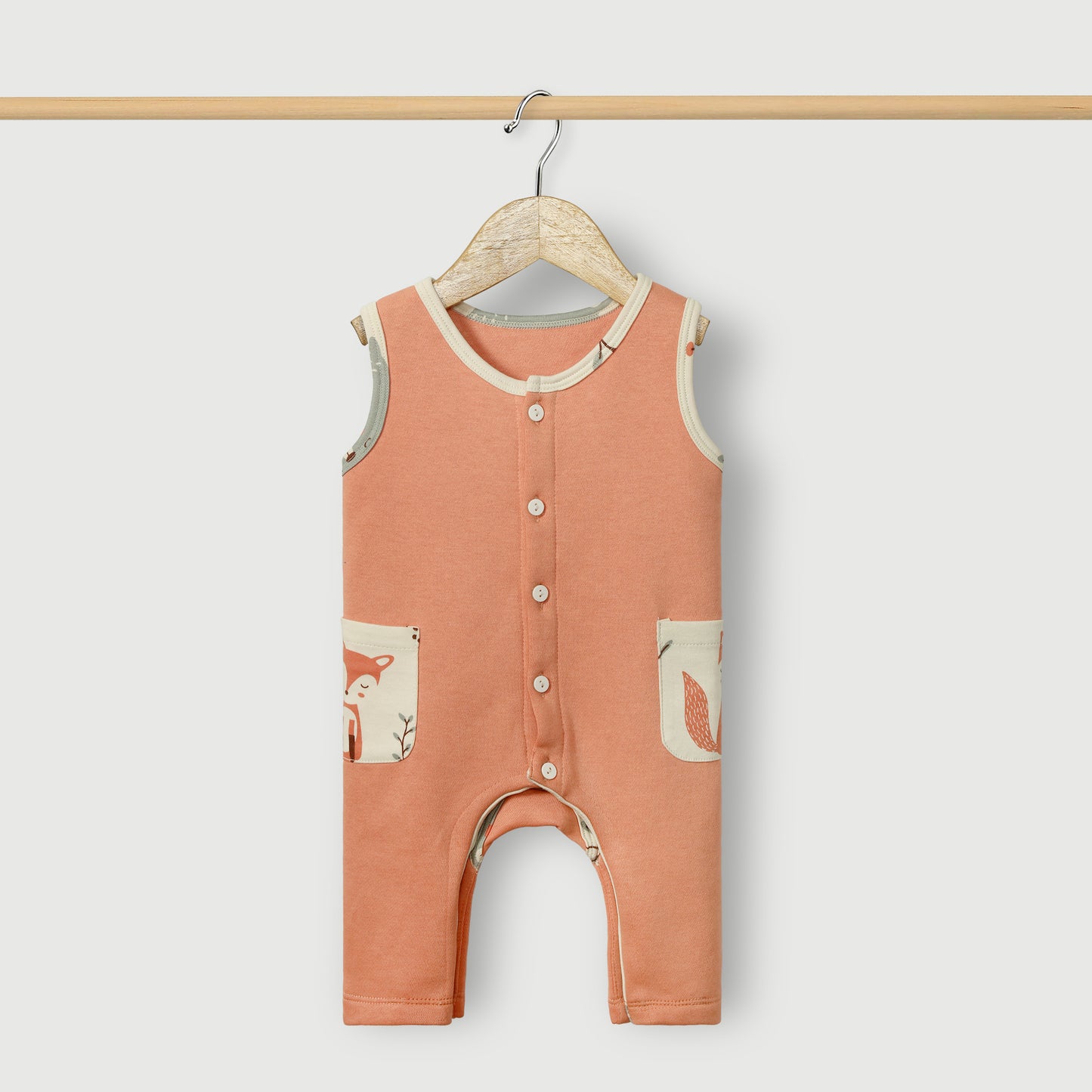 Animals Knitted Fleece Dungaree 2pc Set