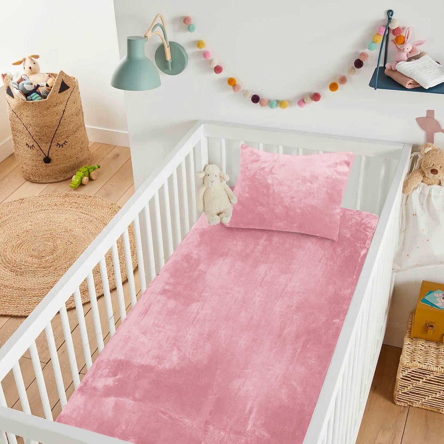 Fleece Fitted Sheet & Pillow