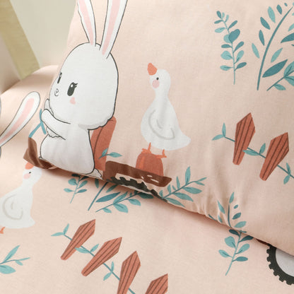 Bunny Tractor Baby Crib Bedding Set