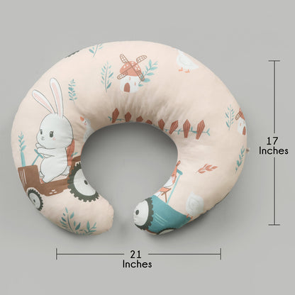 Bunny Tractor Baby Nursing Pillow