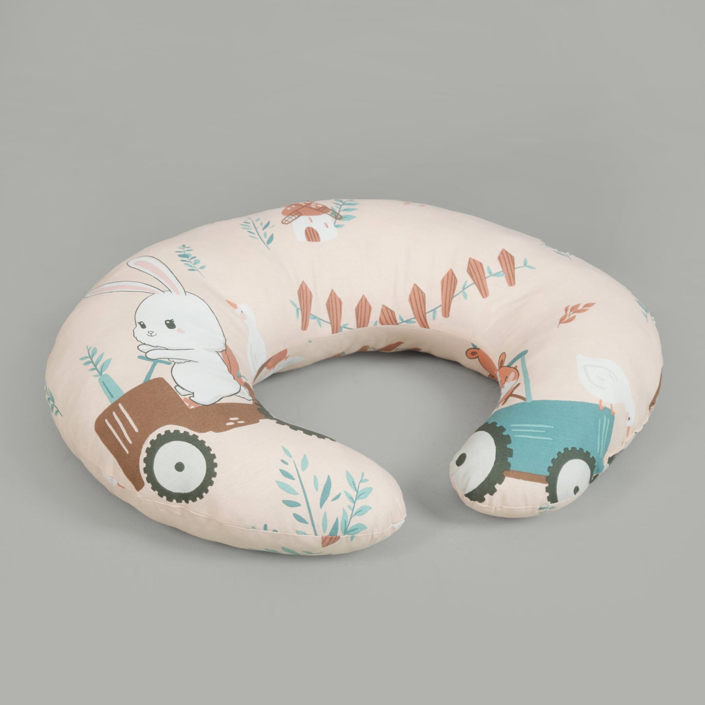 Bunny Tractor Baby Nursing Pillow