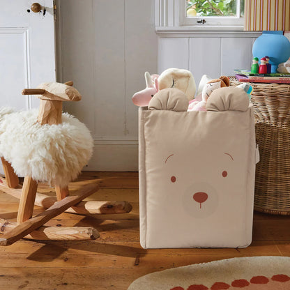 Cuddly Bear Baby Toy Basket