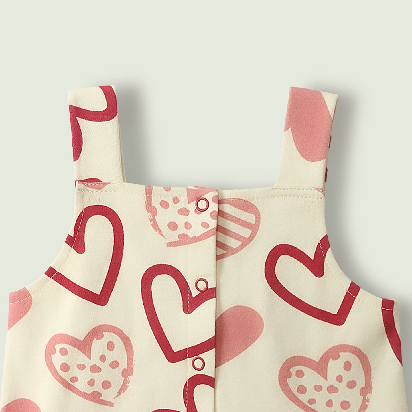 Heart Printed Peplum Top