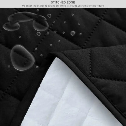 Kids Waterproof Mattress Protector Fitted Black