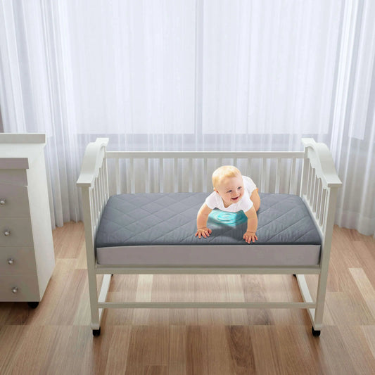 Kids Waterproof Mattress Protector Fitted Grey