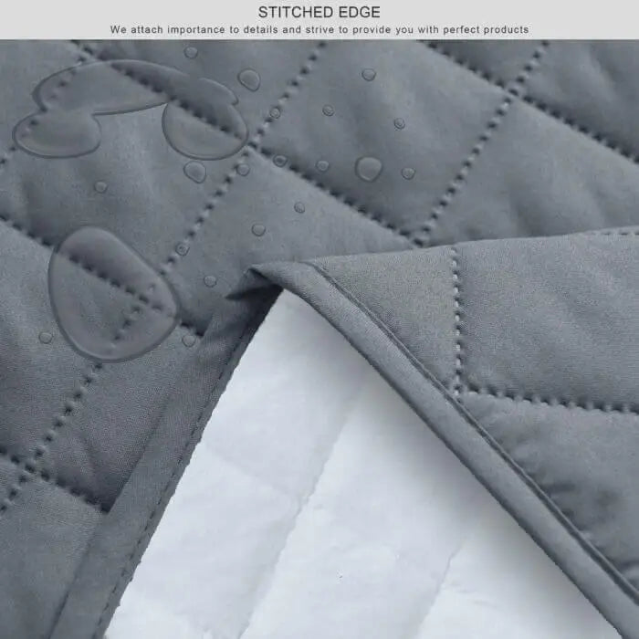Kids Waterproof Mattress Protector Fitted Grey