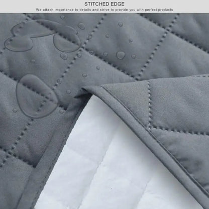 Kids Waterproof Mattress Protector Fitted Grey