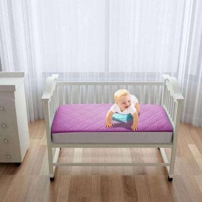 Kids Waterproof Mattress Protector Fitted Lilac