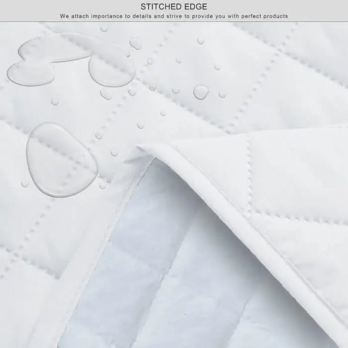 Kids Waterproof Mattress Protector Fitted White