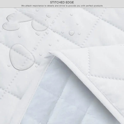 Kids Waterproof Mattress Protector Fitted White
