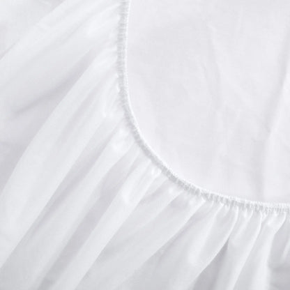 Kids Waterproof Mattress Protector Fitted White