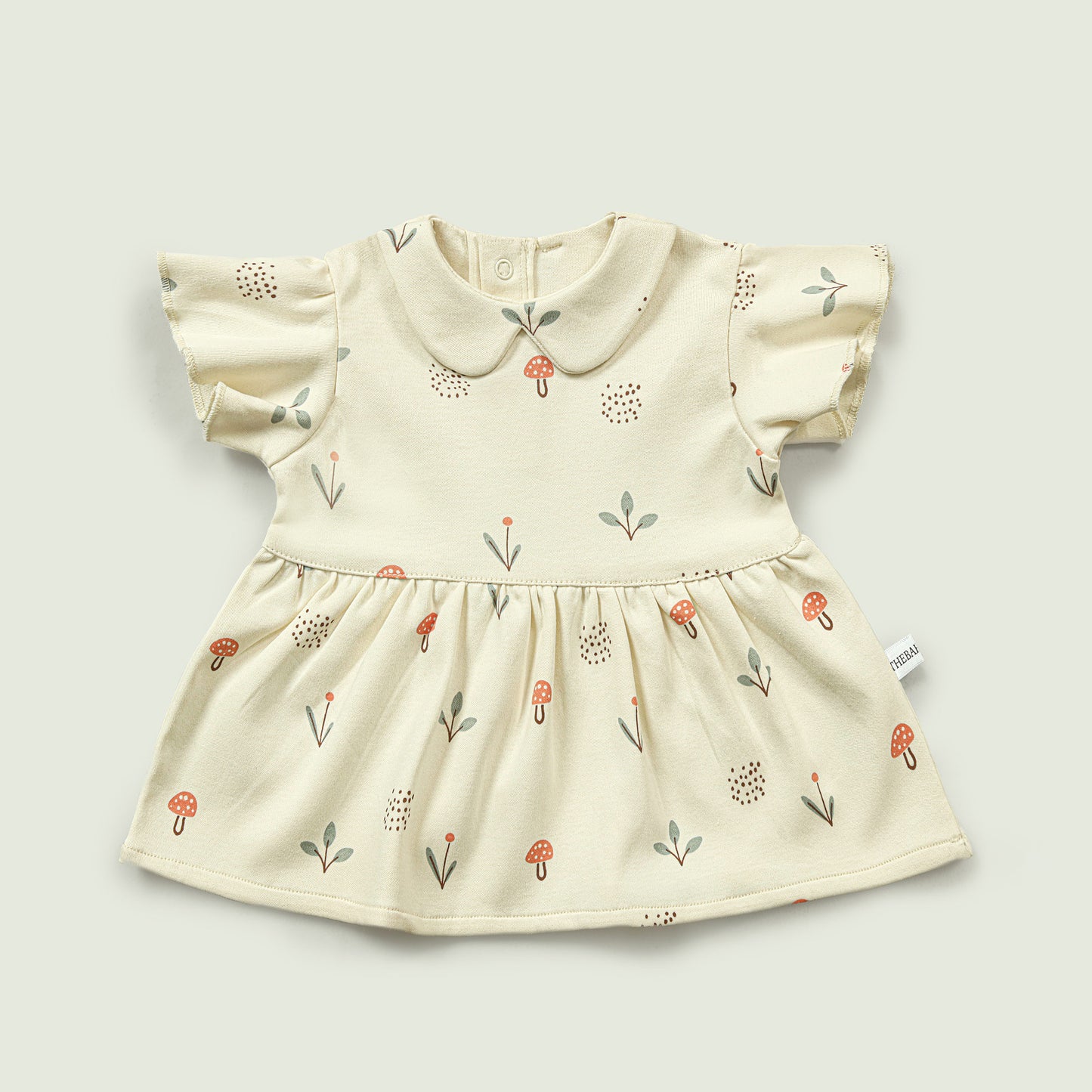 Leaf and Mushroom Printed Frock