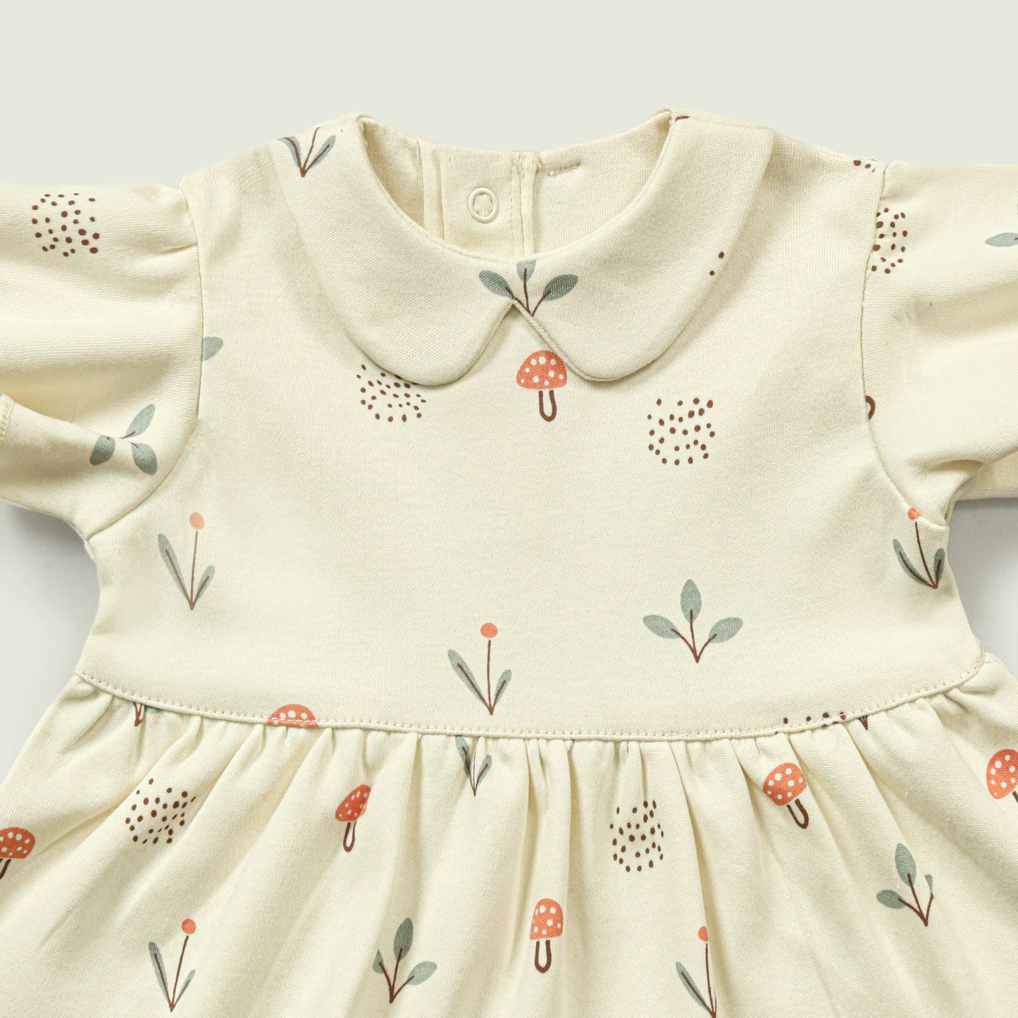 Leaf and Mushroom Printed Frock