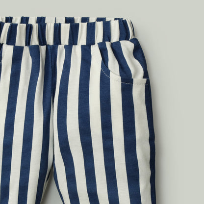 Abstract Stripe Shirt & Trouser 2pc Set