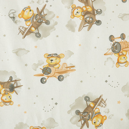 Little Pilot Bear Crib Set