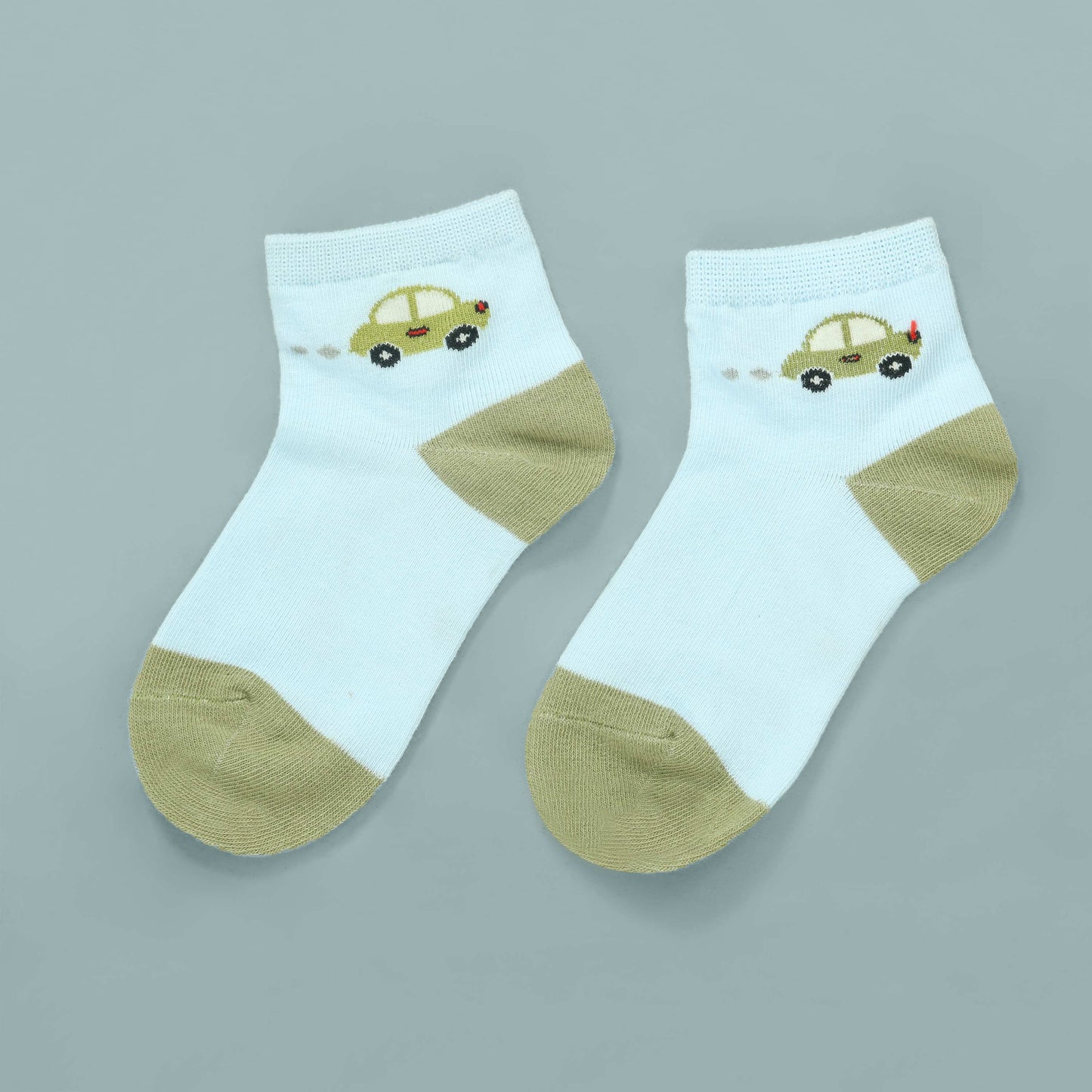 Mini Car Kids Socks Blue