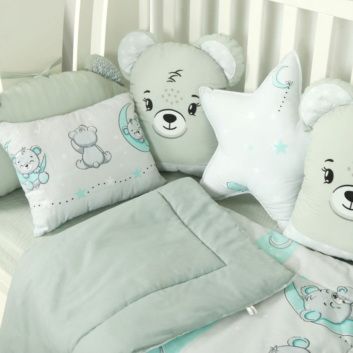Moon & Bear Cot Set