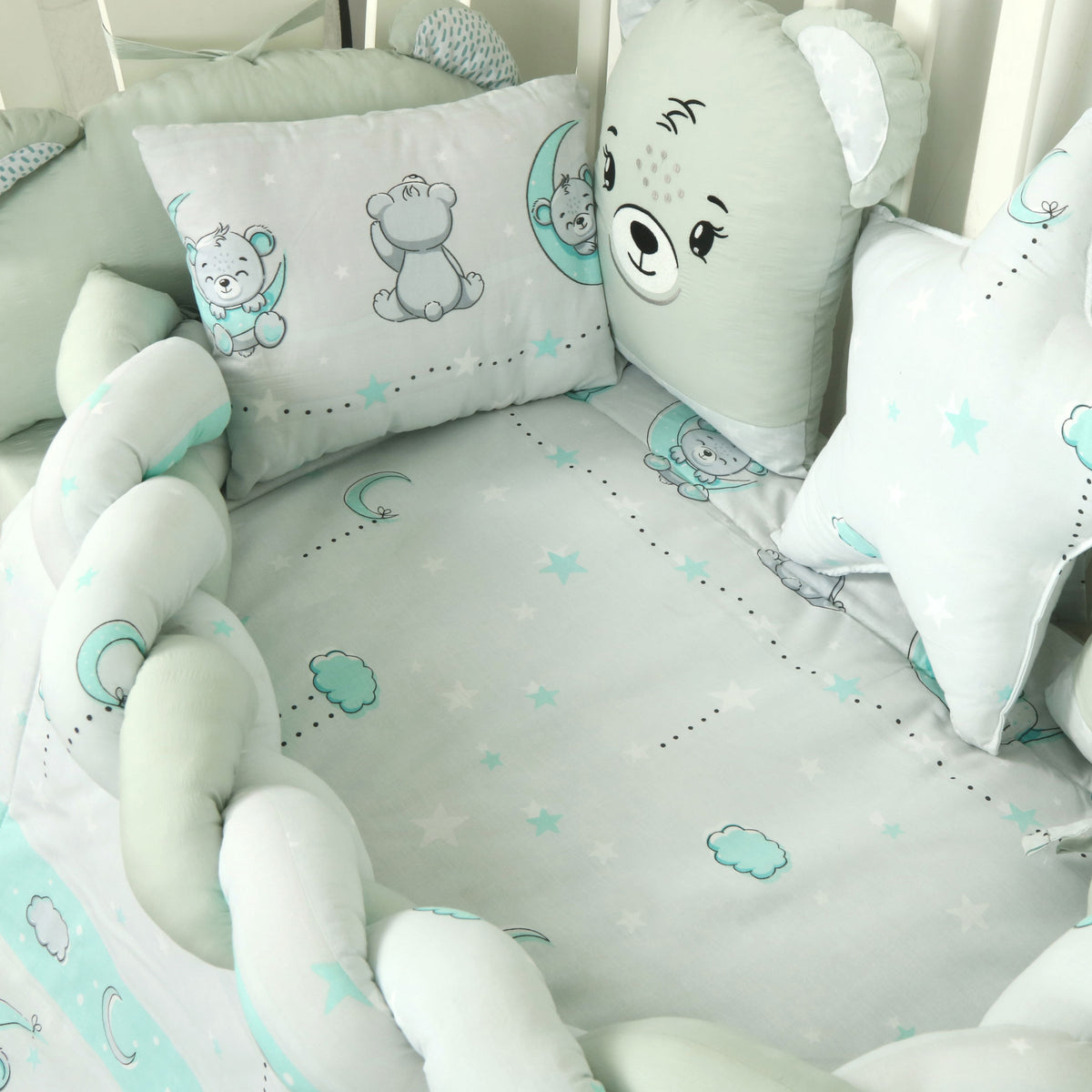 Moon & Bear Cot Set