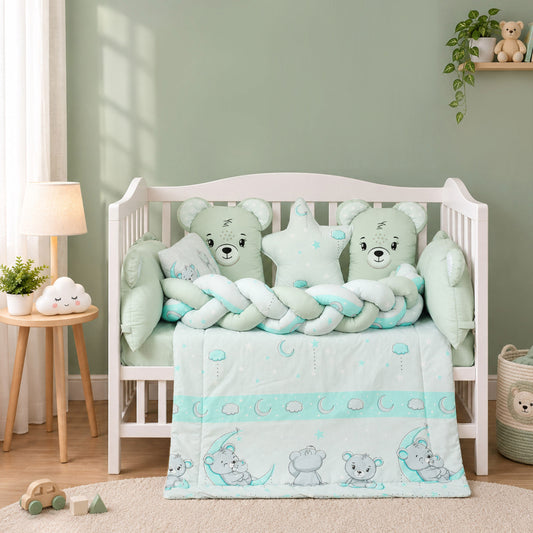 Moon & Bear Cot Set