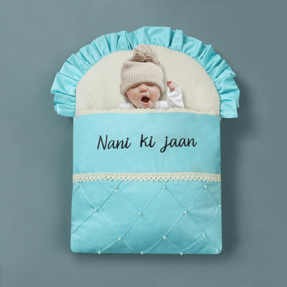 Nani ki Jaan Luxury Hand Pleated Baby Sleeping Carry Nest