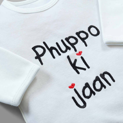 Phuppo ki Jaan Embroidered Baby Romper