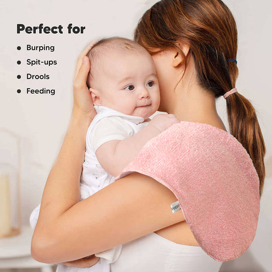 Pink Towel Baby Burp Cloth