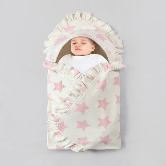 Pink Stars Wrapping Sheet