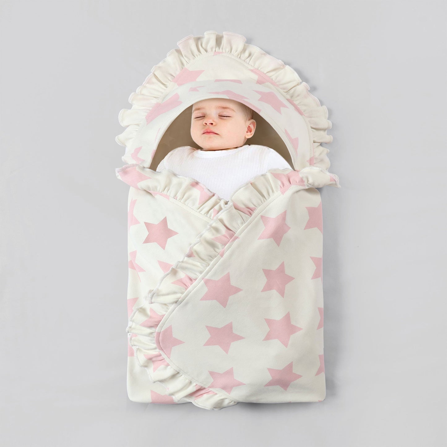 Pink Stars Wrapping Sheet