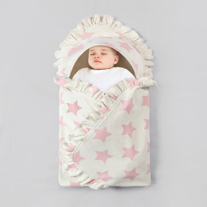 Pink Stars Wrapping Sheet