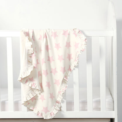 Pink Stars Wrapping Sheet