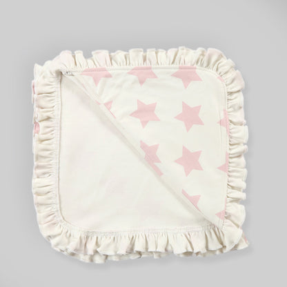 Pink Stars Wrapping Sheet