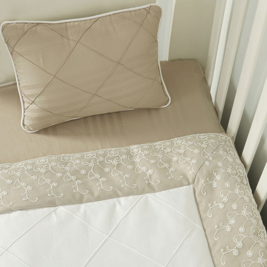 Premium Ivory Lace Comforter Set