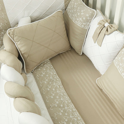 Premium Ivory Lace Cot Set