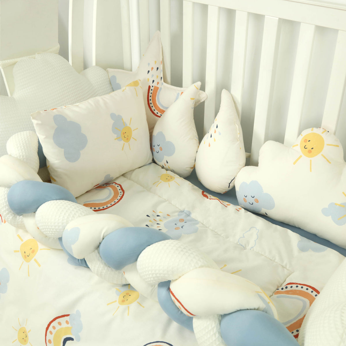 Rainbow Skies Cot Set
