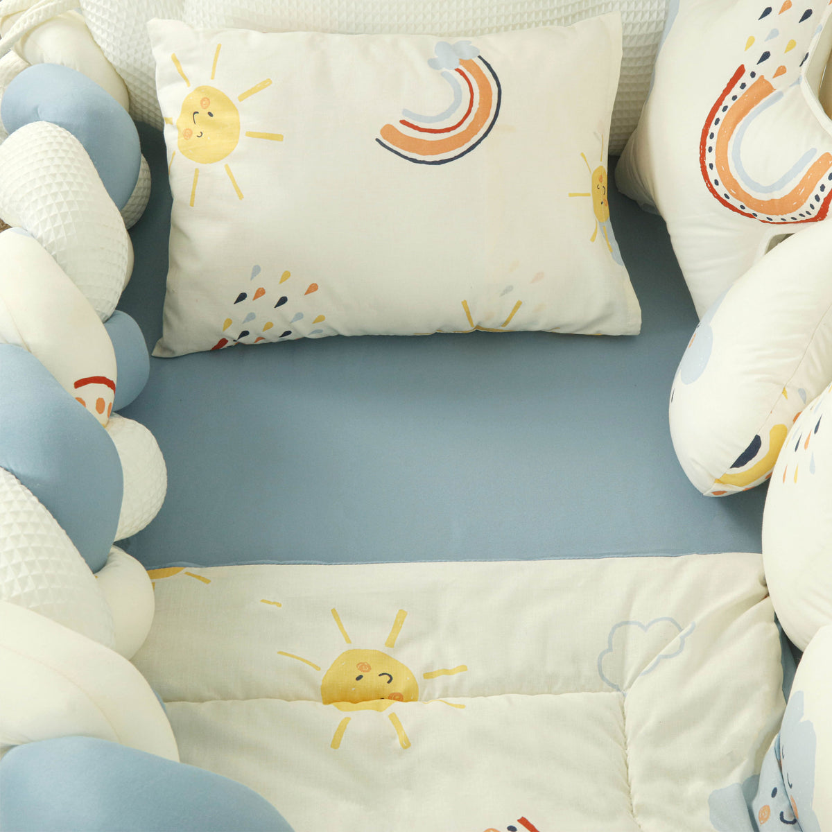 Rainbow Skies Cot Set