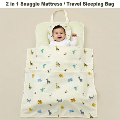 Safari Printed Baby Portable Bed