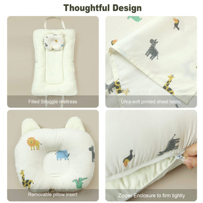 Safari Printed Baby Portable Bed